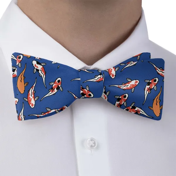 Koi Fish Pattern Bow Tie