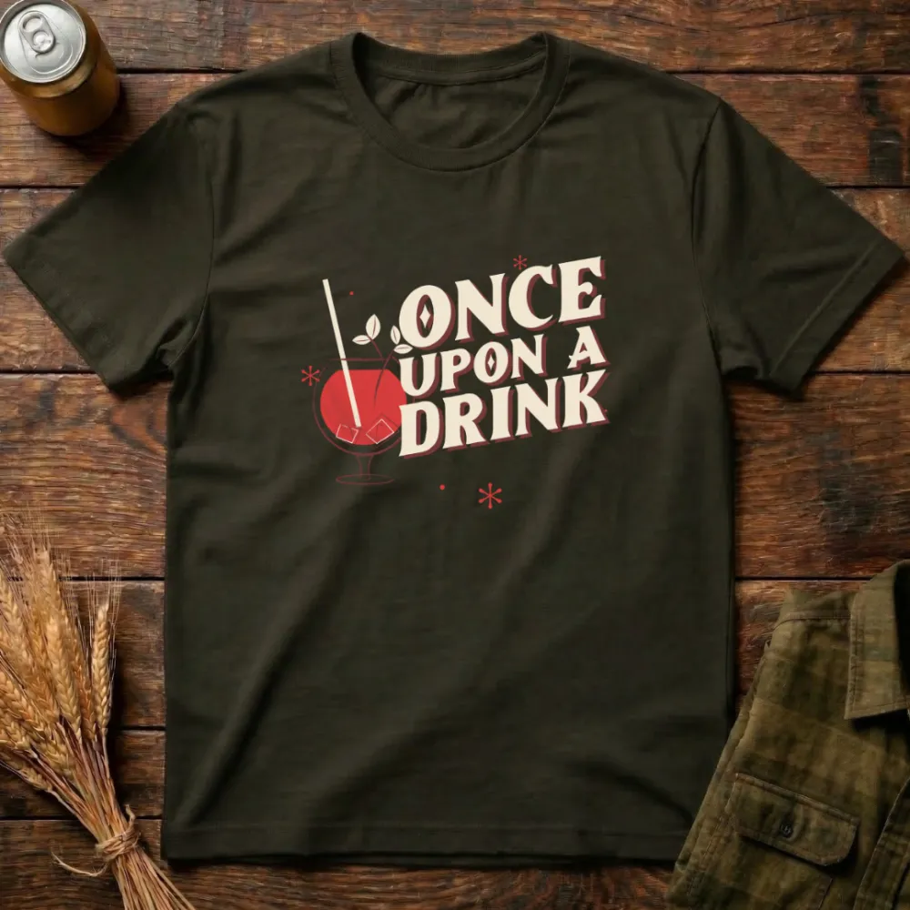 Once Upon A Drink Graphic Cotton T-Shirt