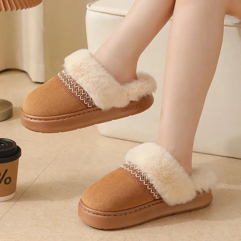 Soft Feel Platform Slip On Slippers