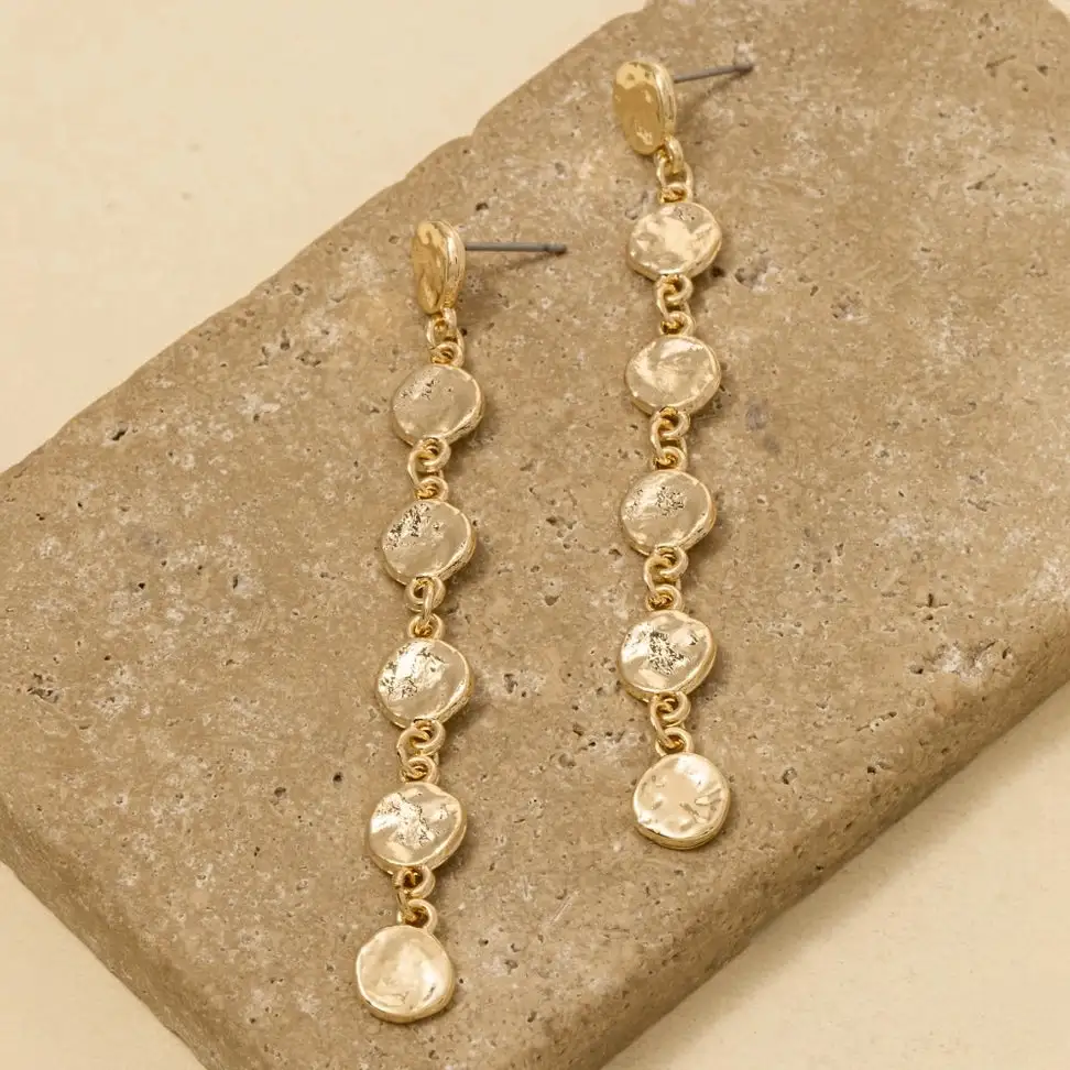 Refined Floral Dangle Earrings