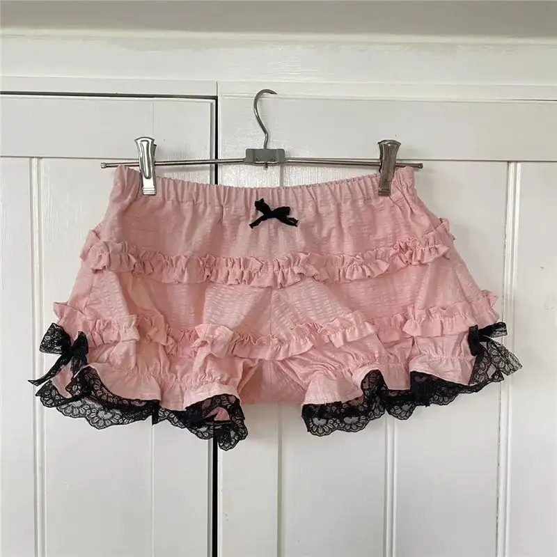 Classic Lace Ruffled Bloomers Shorts