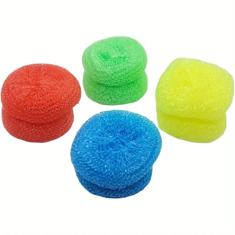 8 Pack Colorful Mesh Scrubbers Set