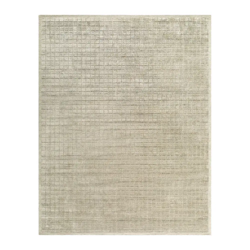 Hand-Loomed Square Pattern Carpet