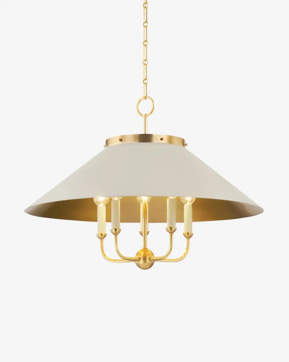 Candelabra Wide-Shade Pendant Light