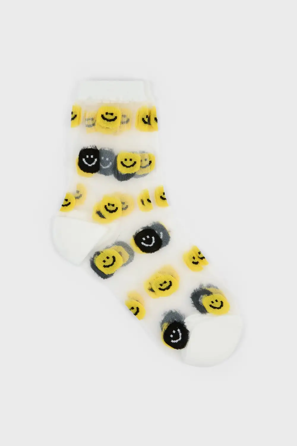 Smiley Face Sheer Socks