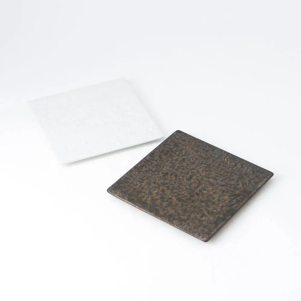 Square Textured Dinner Plate