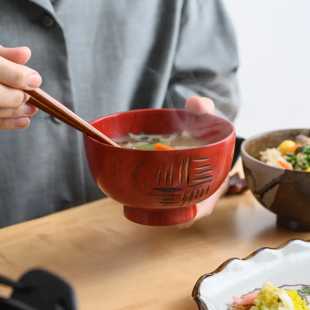 Lacquer Soup Bowl