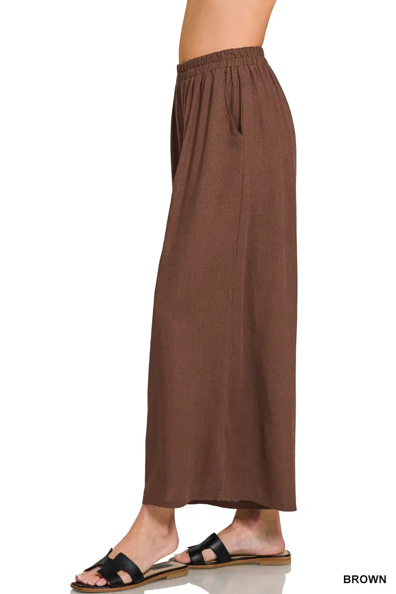 Linen Wide Leg Pants