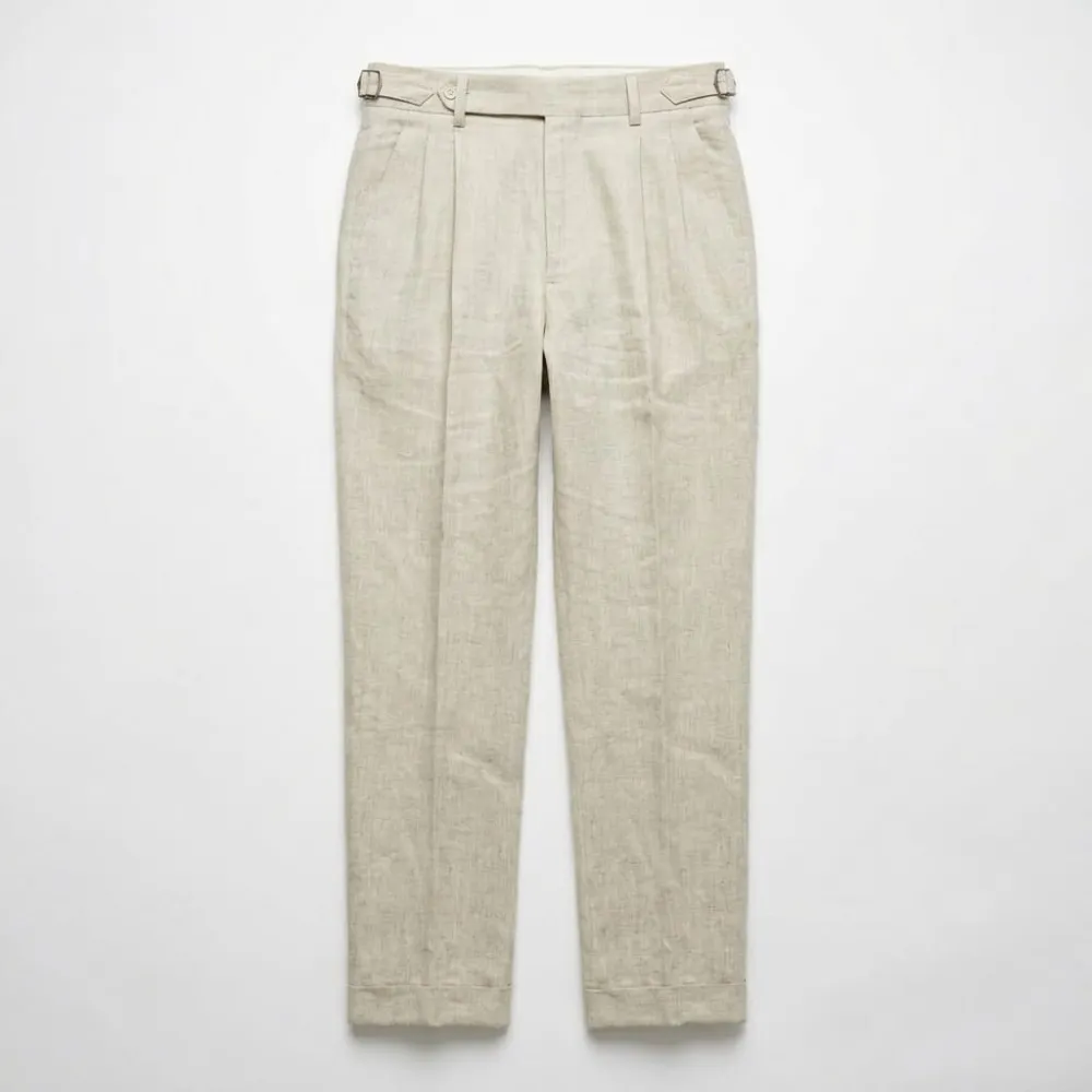 Tailored Linen Dress Trousers