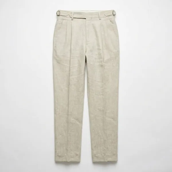 Tailored Linen Dress Trousers