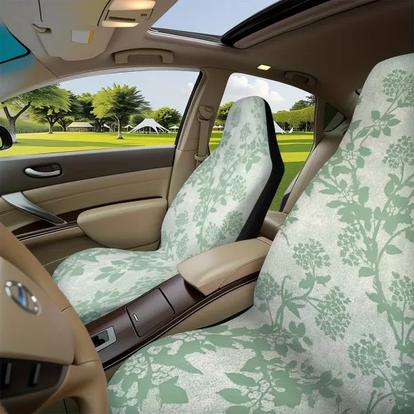 2 Pcs Vintage Floral Car Seat Cover