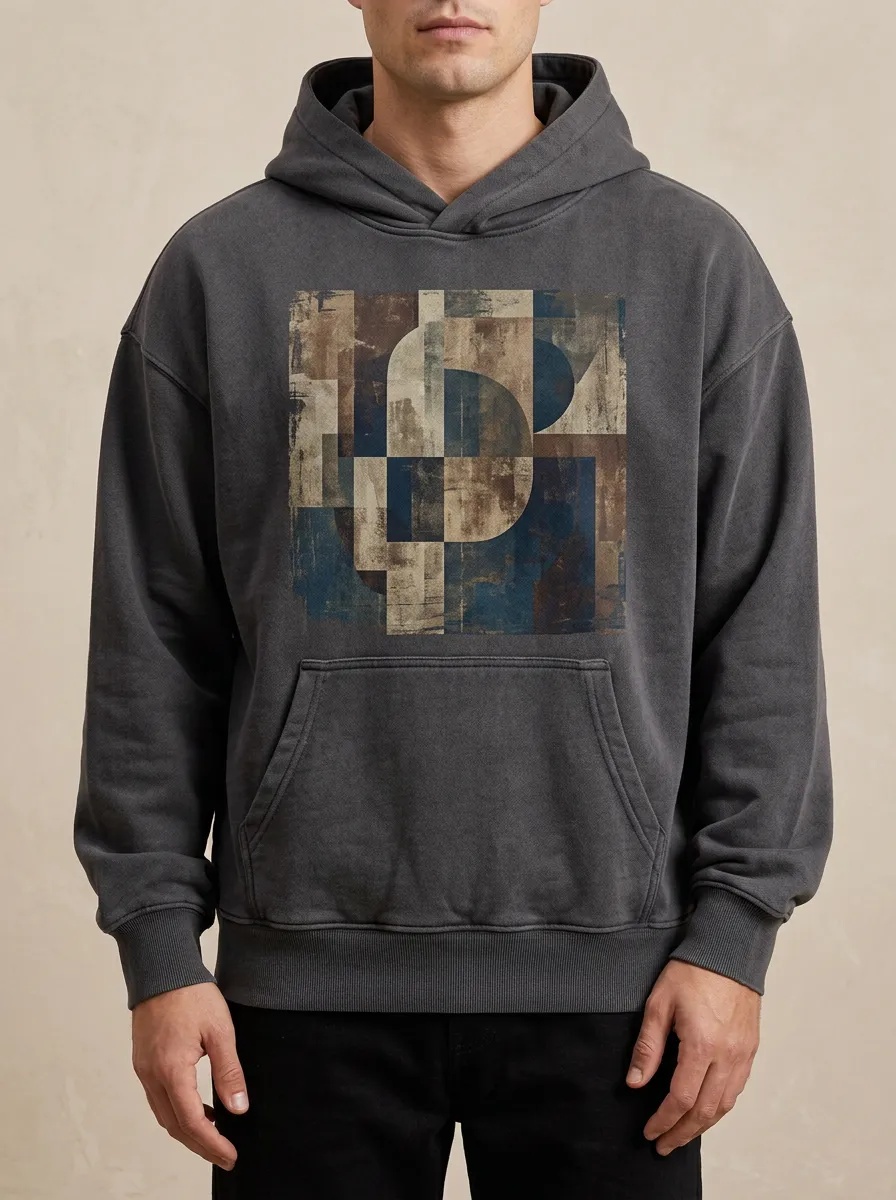 Everyday Abstract Geometric Art Hoodie