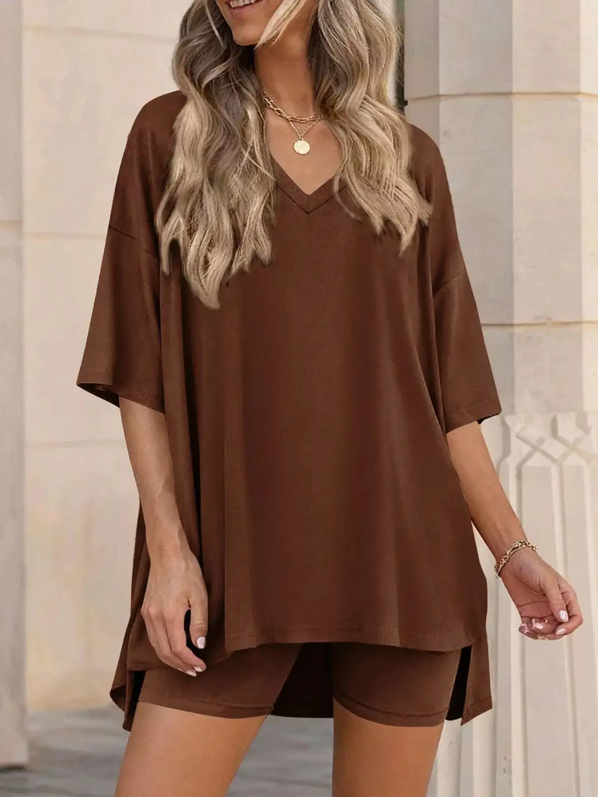 Relaxed Everyday Shirt and Shorts Matching Set