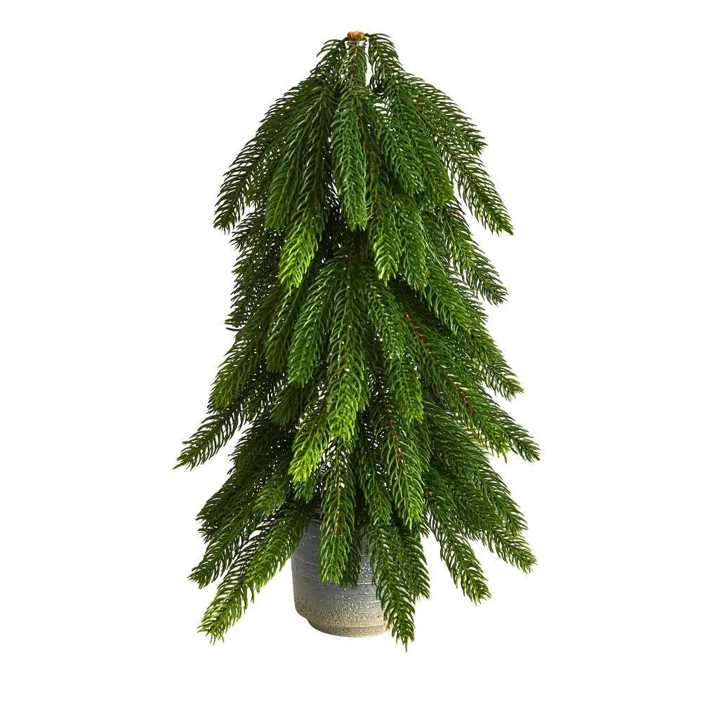 Pine Artificial Christmas Tree in Decorative Planter