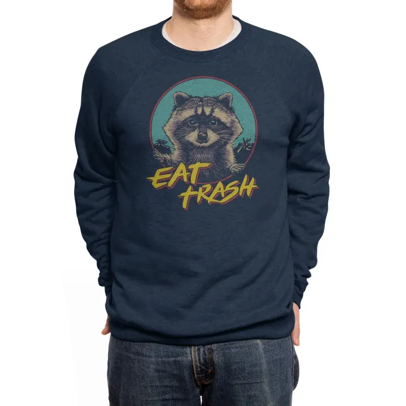 Retro Raccoon Graphic Sweatshirt