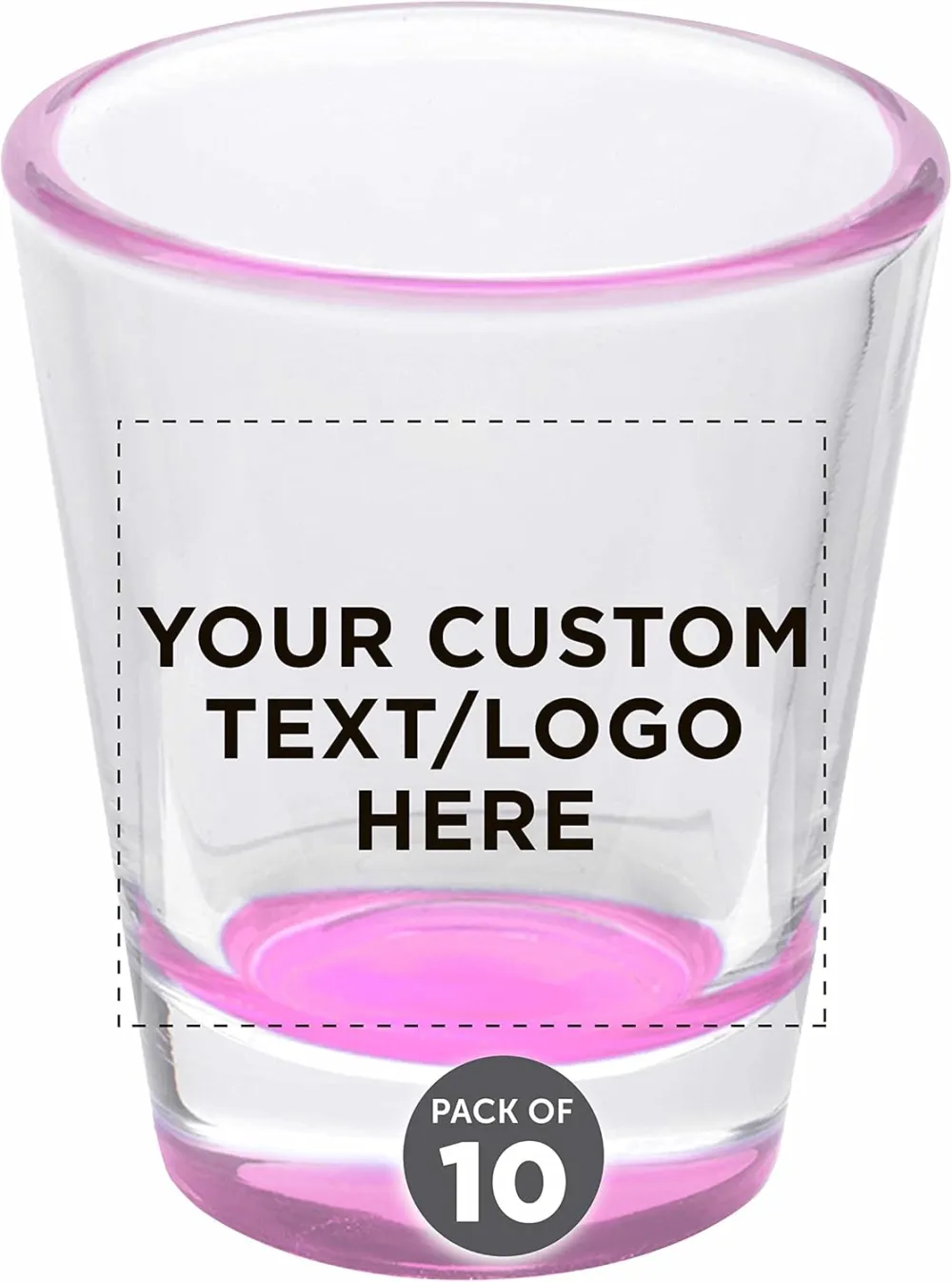 Custom Shot Glasses 1.75 oz. Set of 10
