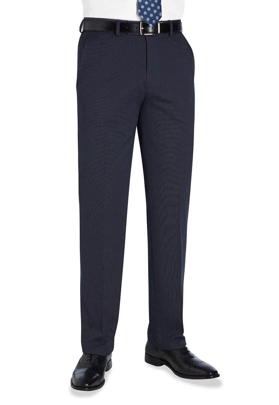 Men's Tailored Fit Flat Front Suit Trousers
