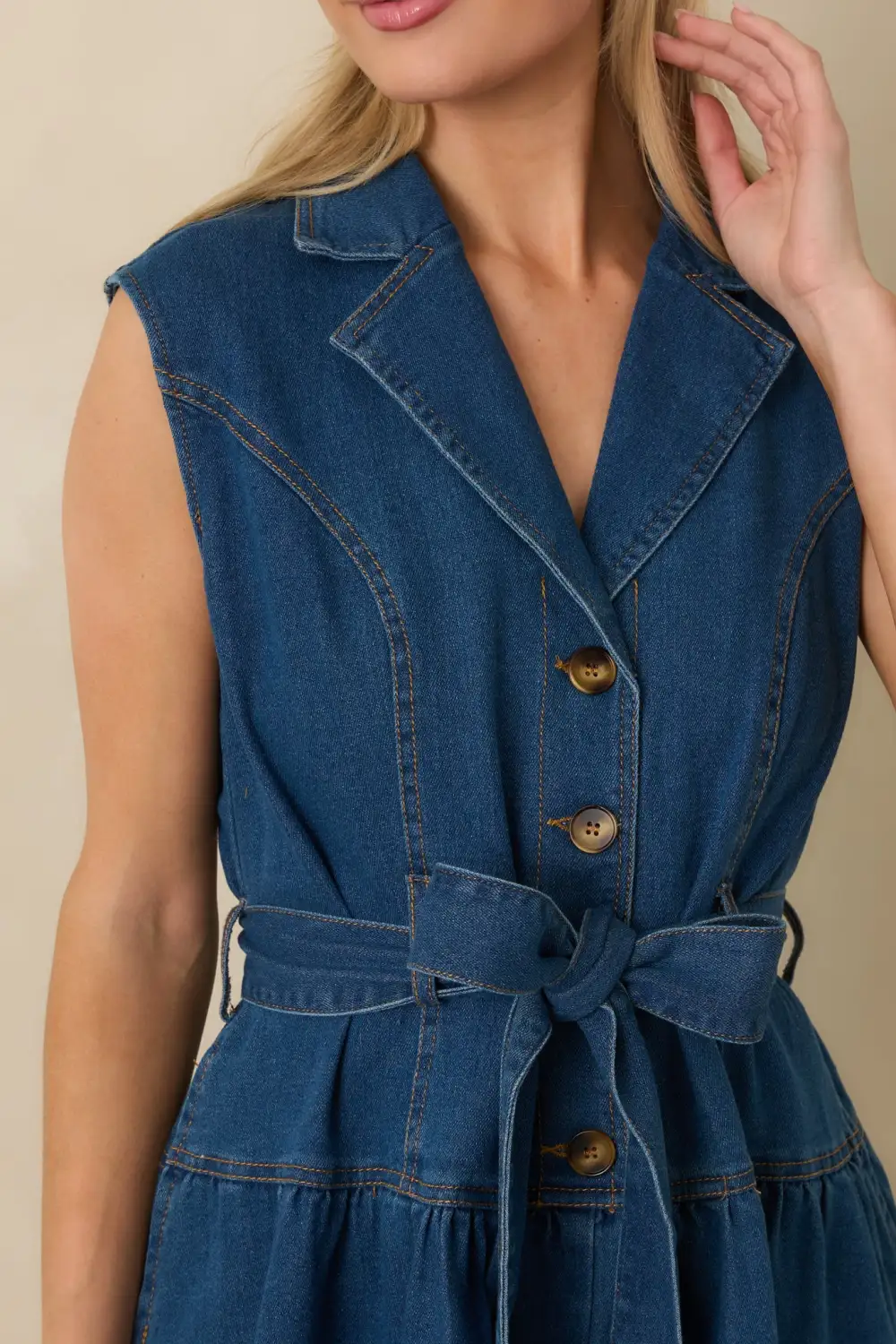 Denim All Midi Dress