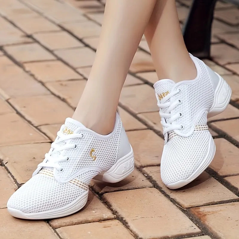 Platform Lace Up Mesh Sneakers
