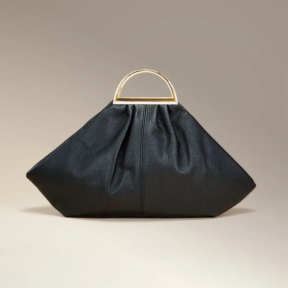 Leather Geometric Tote Bag