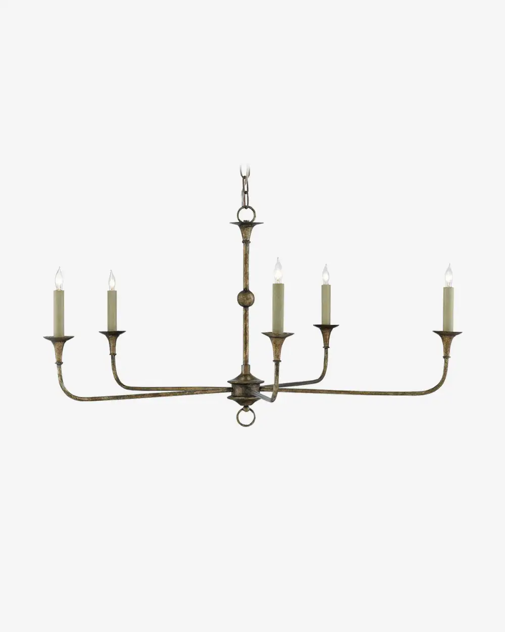Curved-Arm Traditional Chandelier