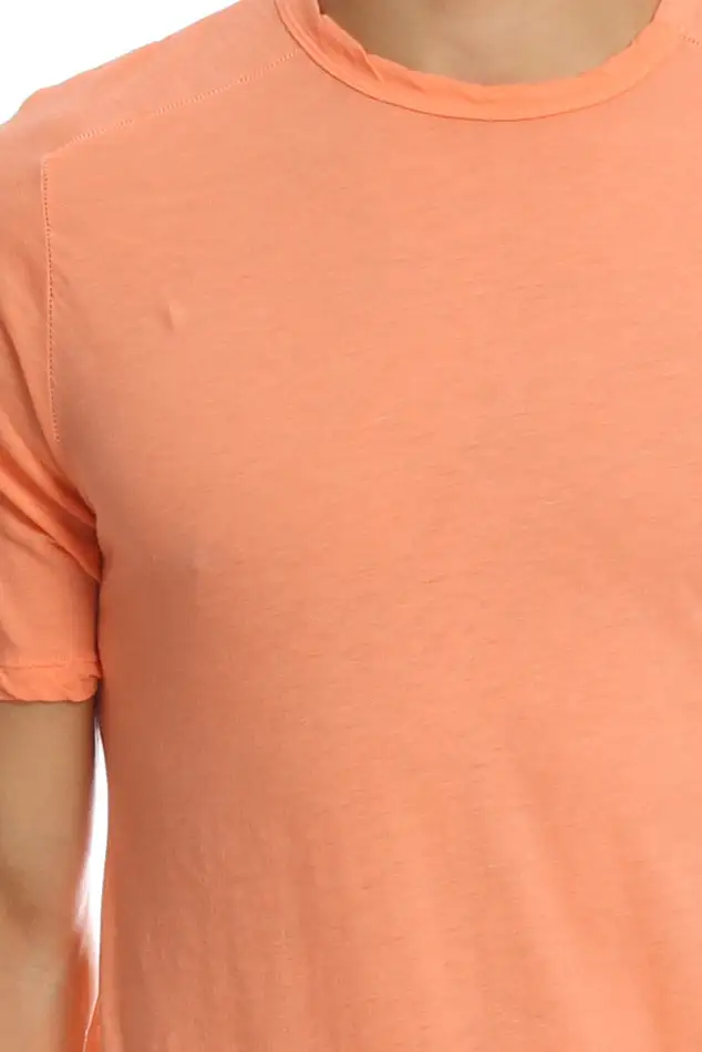 Textured Crewneck Cotton T-Shirt