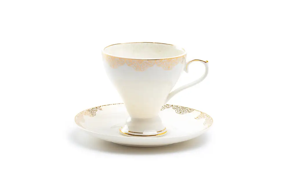 Lace Porcelain Tea Cup And Saucer