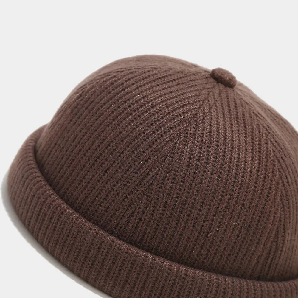 Knit Round Beret Hat