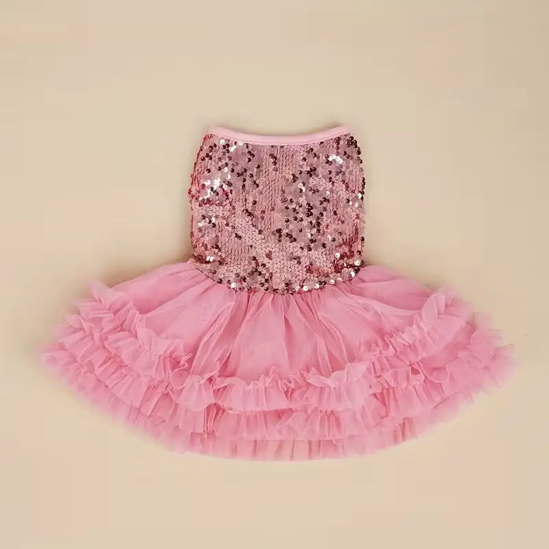 Sequin  Playful Comfortable Dog Dress