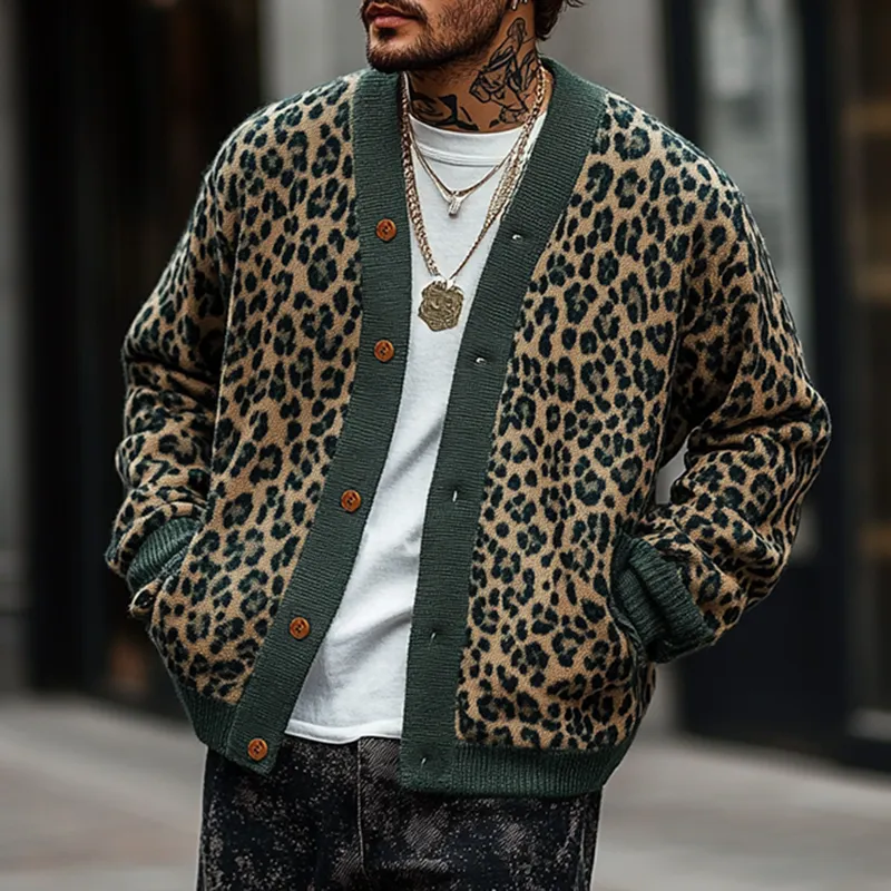 Leopard Print Cardigan