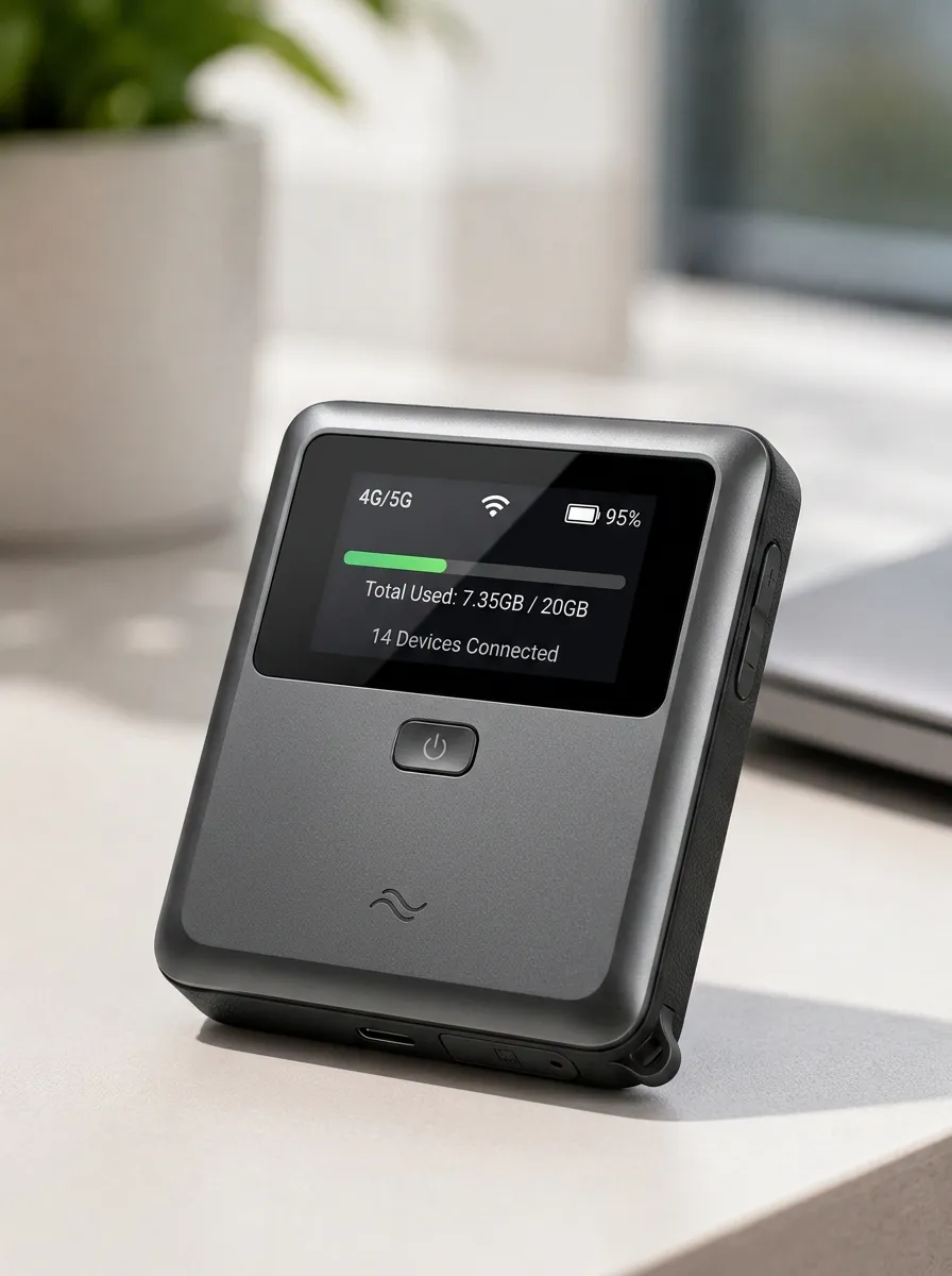 Dual Network Display WiFi Hotspot