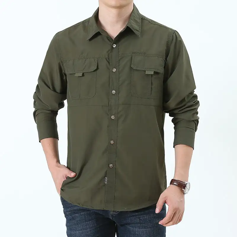 Men's Trekking Shirt With Utility Pockets