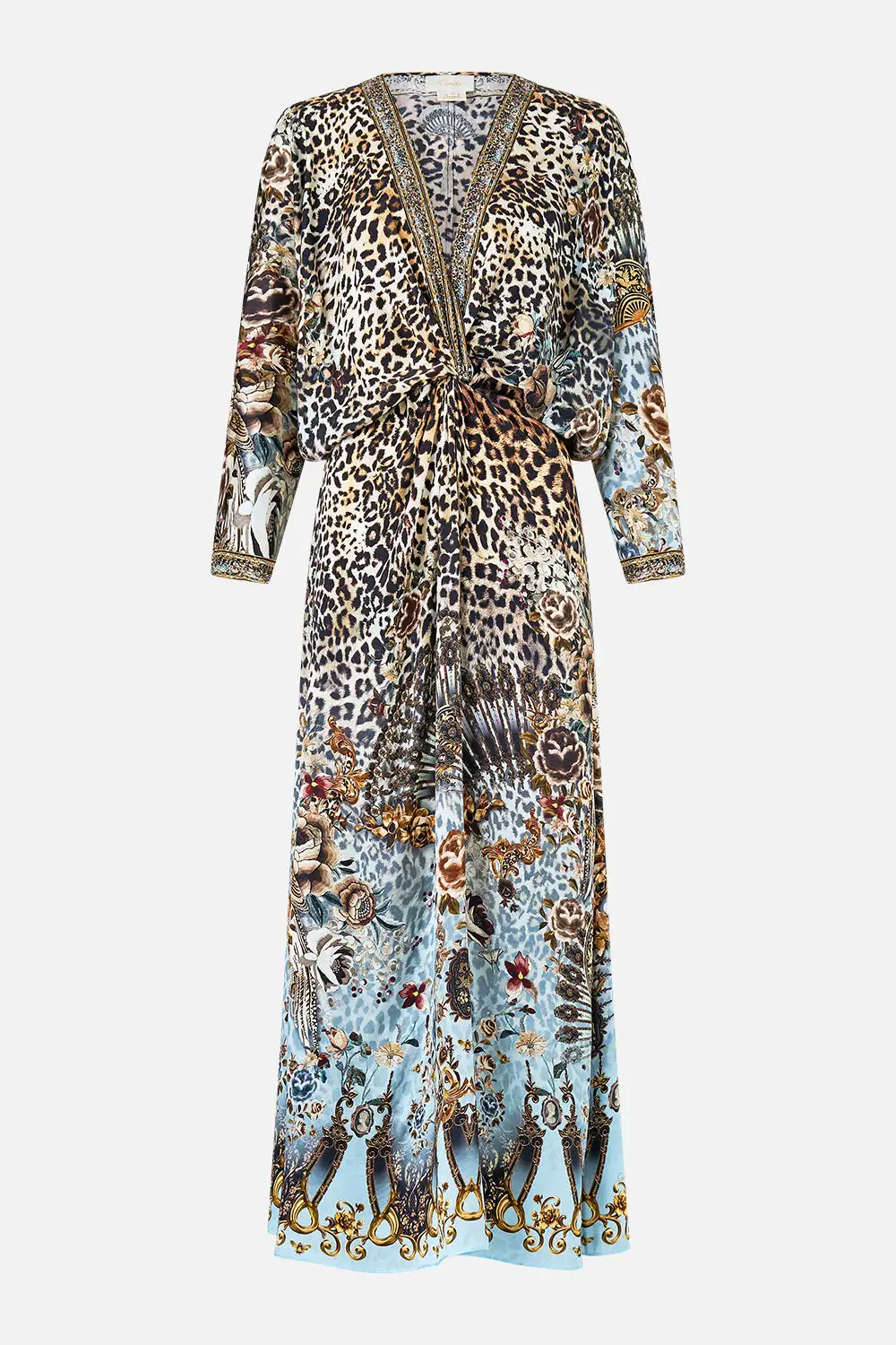 Twist Front Batwing Dress