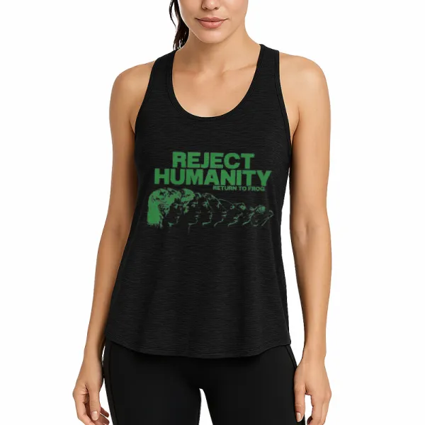 Reject Humanity Meme Athletic Tank