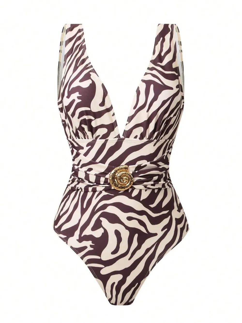 Grace Zebra-print Swimsuit Set