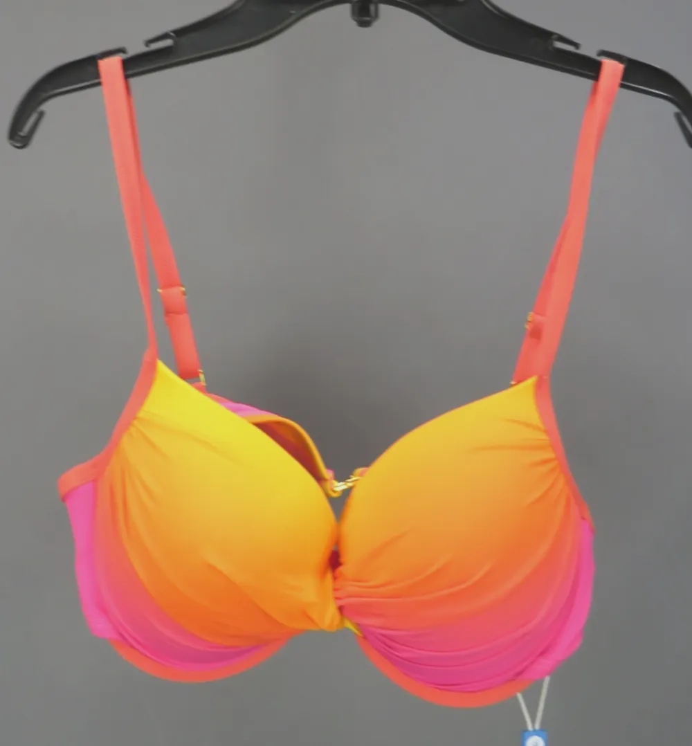 Nylon Sweetheart Twist Front Bikini Top