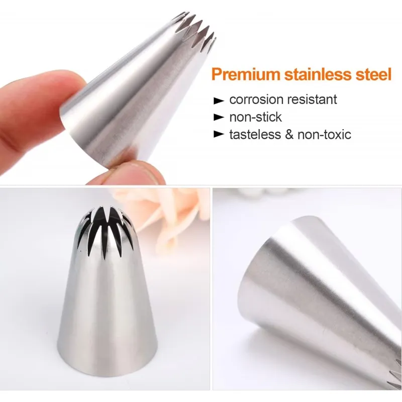 5 Pcs Cake Decorating Nozzles