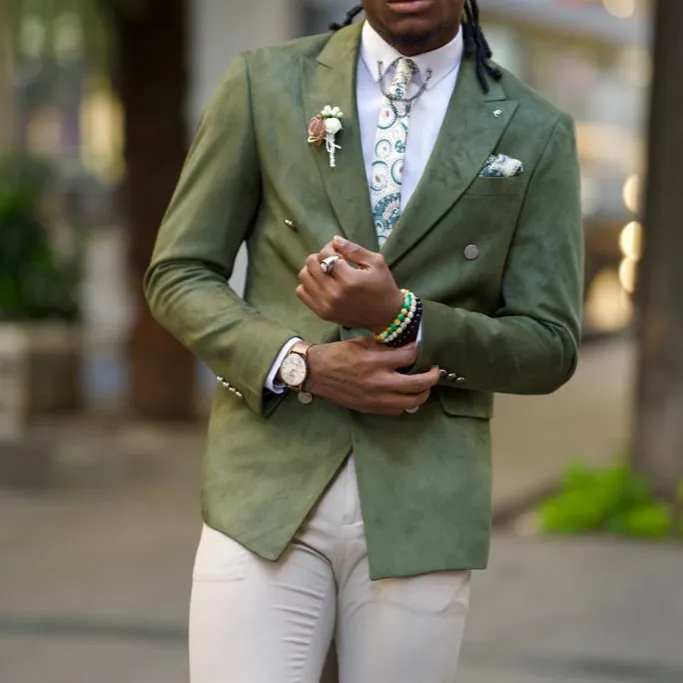 Slim Fit Peak Lapel Blazer