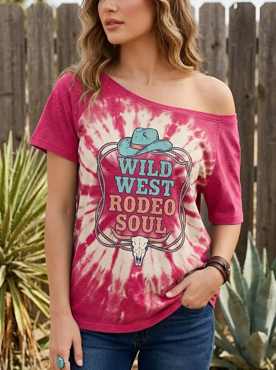 Wild West Rodeo T-Shirt Casual