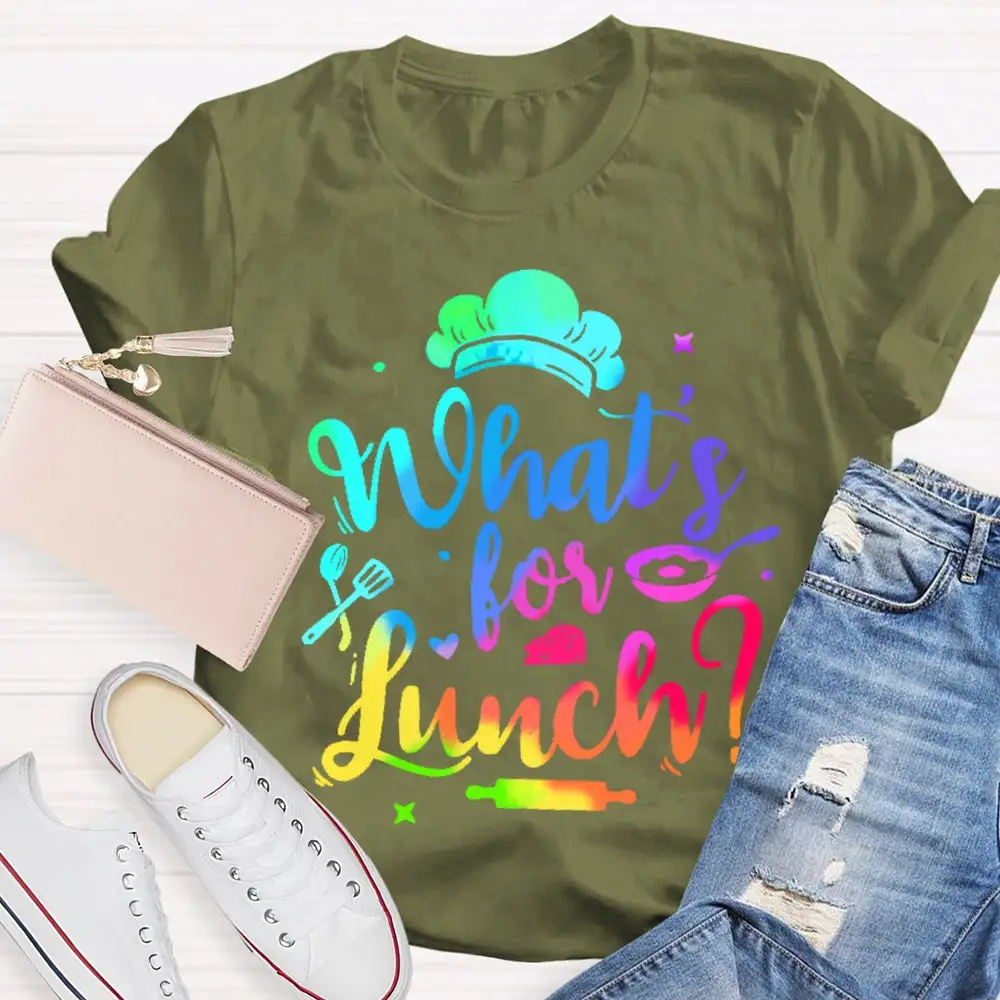 What'S For Lunch Funny Cooking Lunch Lady  T-Shirt