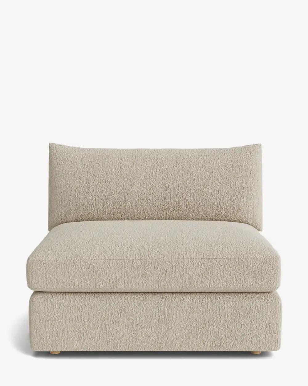 Plush Modular Armless Seat