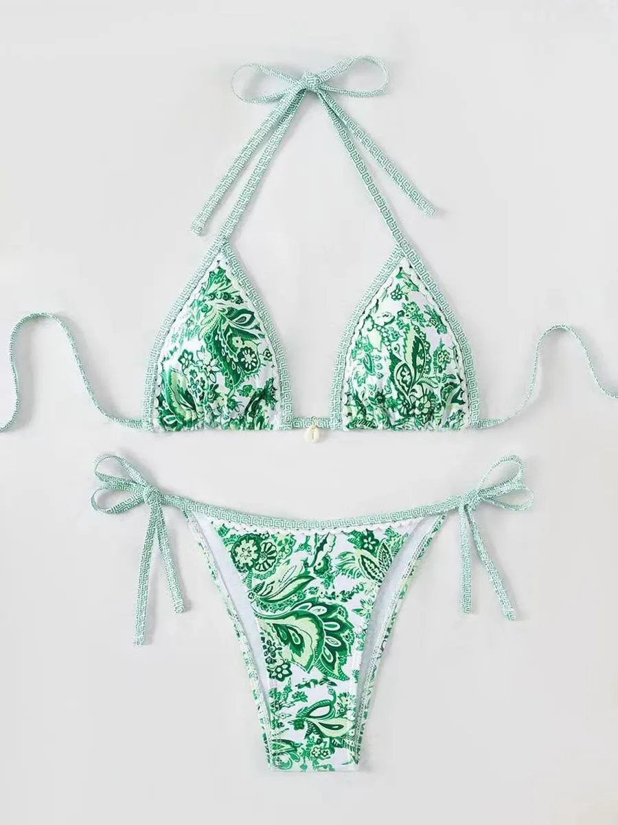 Isadora Floral Trim Bikini