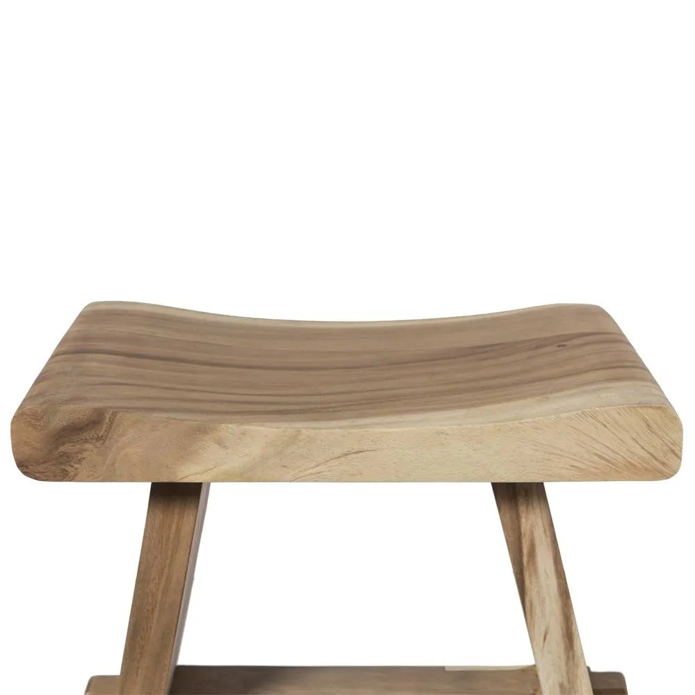 Natural Solid Wood Stool