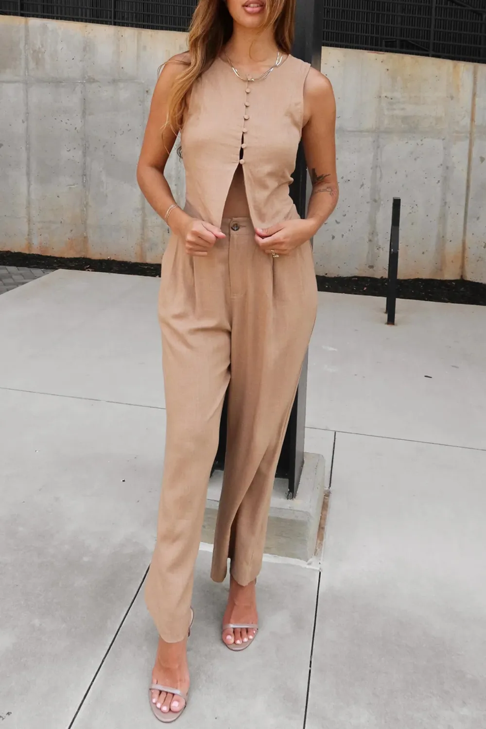 High Rise Casual Pants