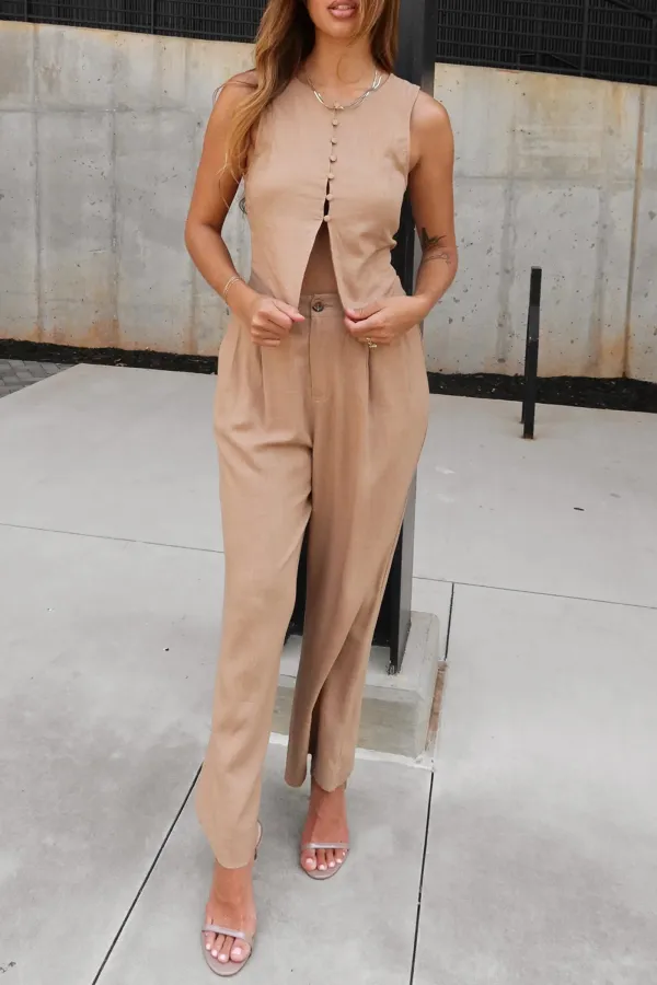High Rise Casual Pants