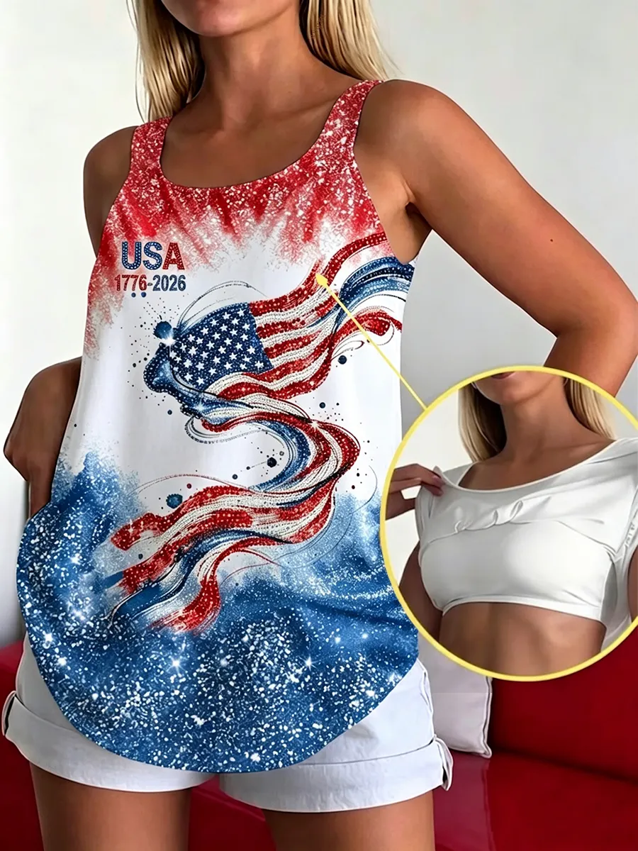 Women's 250th Anniversary Commemorative Printed Tank Top