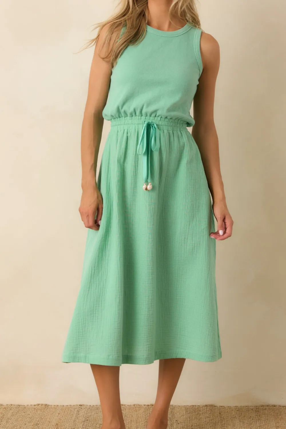 Relaxed Shape Midi Dress