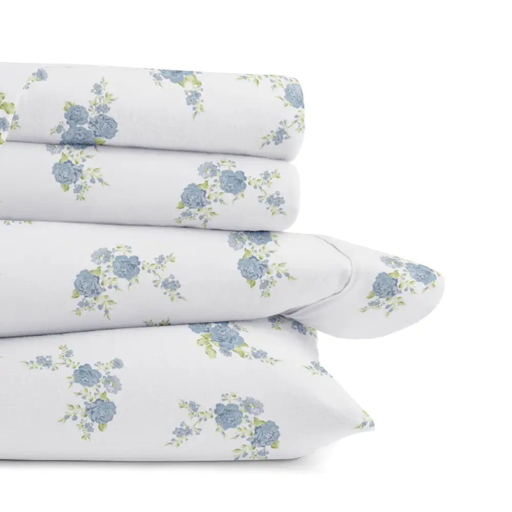 Rose Bunch Flannel Sheet Set