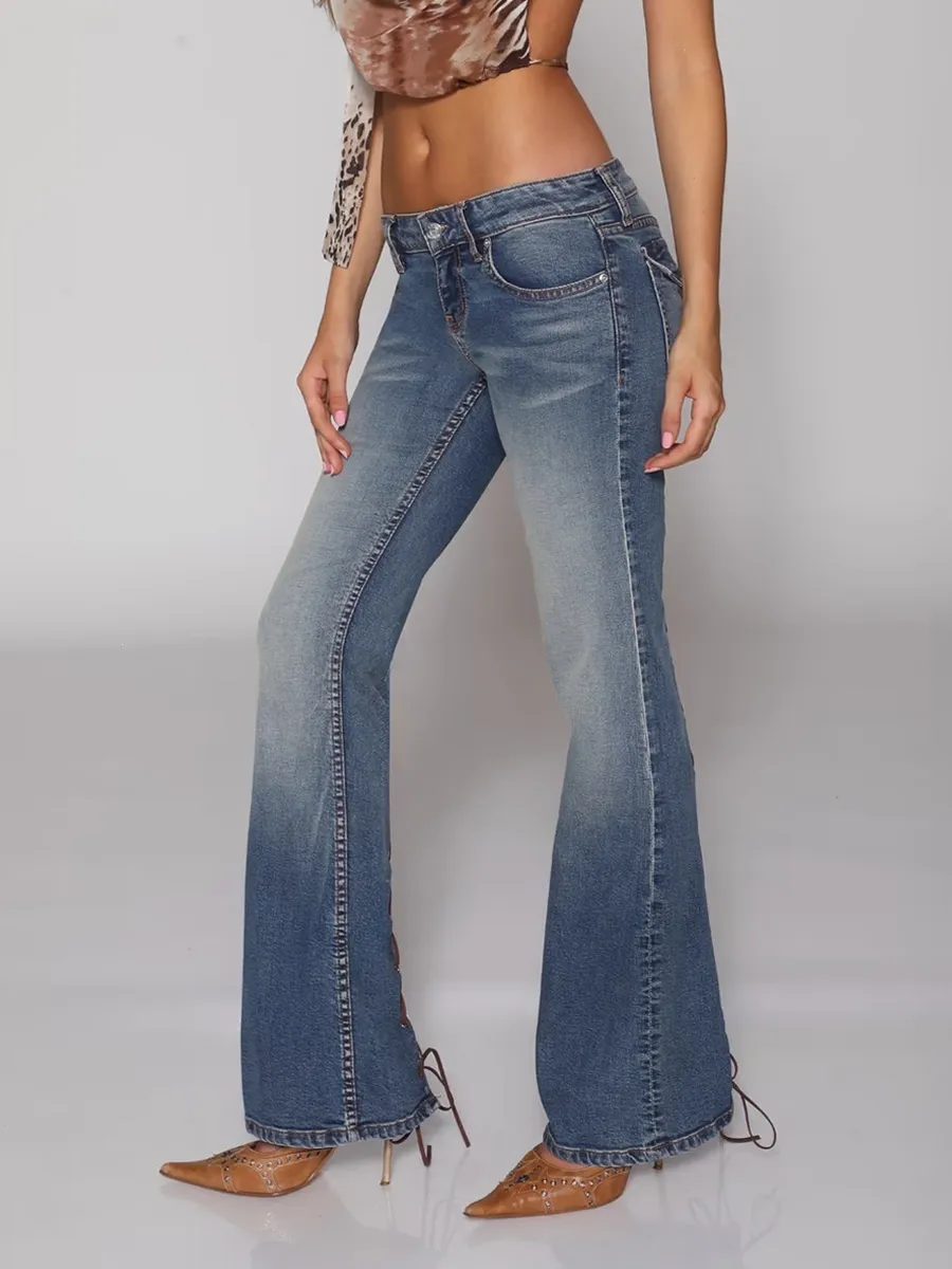 Amira Y2K Low-Rise Flared Jeans