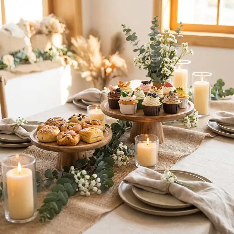 Solid Wood Pedestal Cake Stand